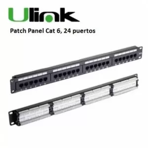Patch Panel Cat 6, 24 puertos