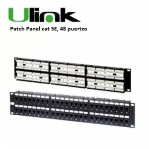 Patch Panel Cat 5E, 24 puertos