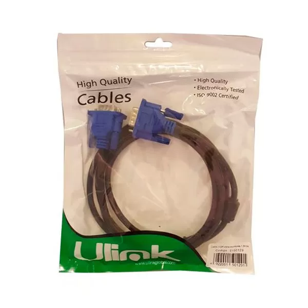 Cable de video VGA 6 Mts | Ulink - Imagen 2