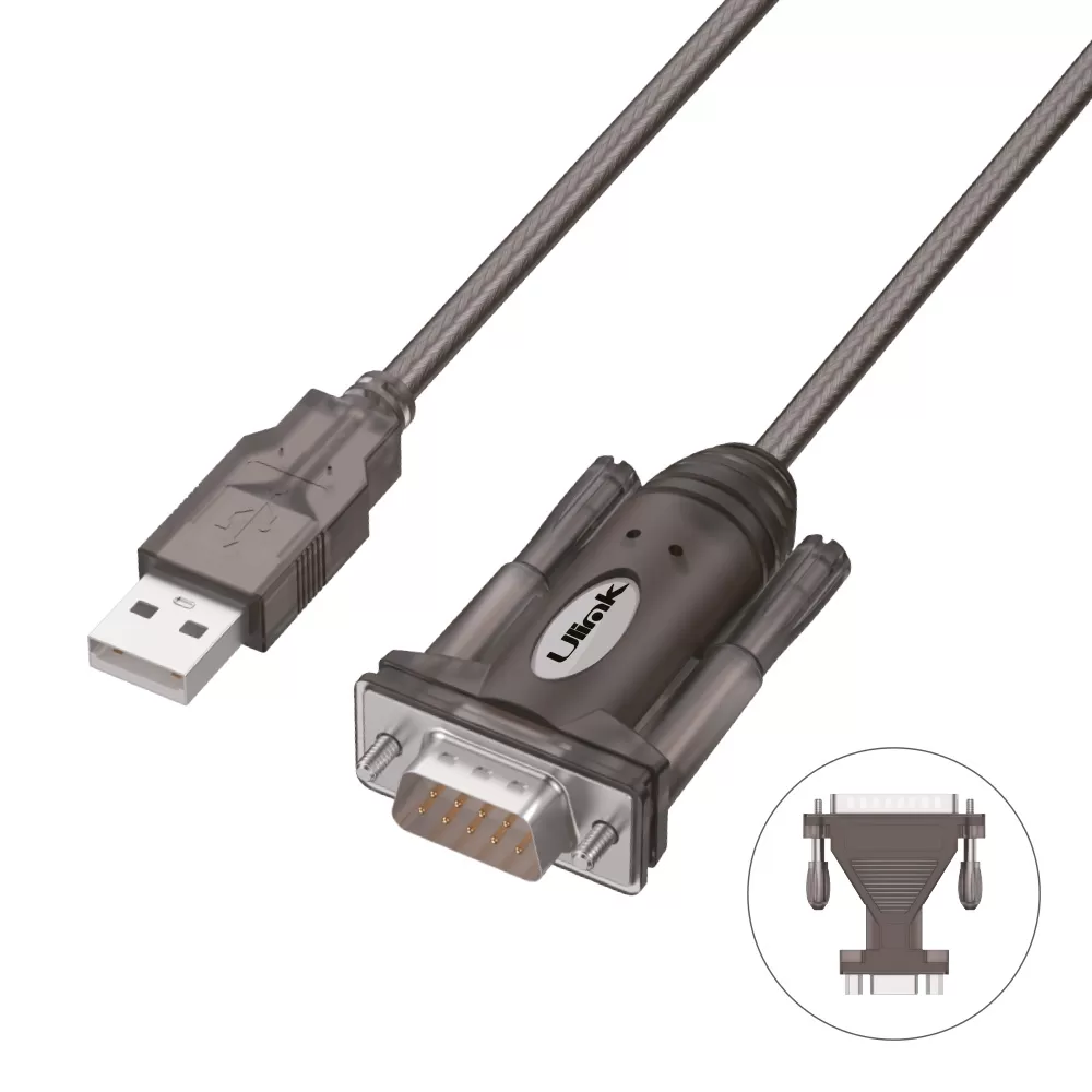 Adaptador USB a serial DB9 + DB25 | ULINK - Imagen 2