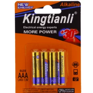 Pilas AAA Alcalinas set X4 | Kingtianli