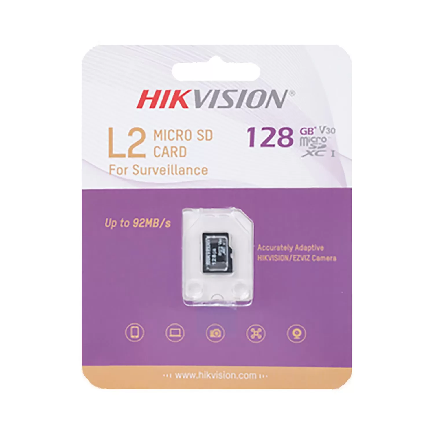 MEMORIA MICRO SHDC 128GB, clase 10, V30 | HIKVISION