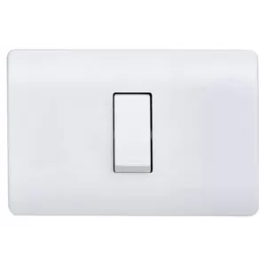 Interruptor embutido simple 9/12 blanco