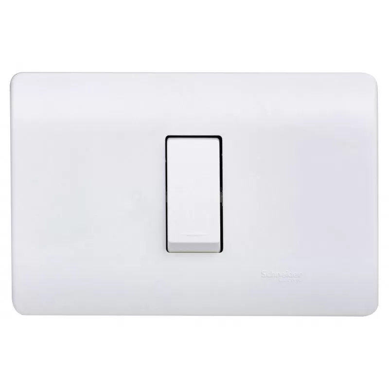 Interruptor embutido simple 9/12 blanco