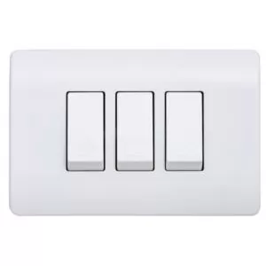 Interruptor embutido triple 9/32 blanco