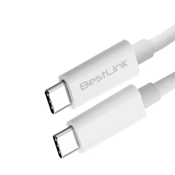 Cable de carga rapida USB C a USB C 3 Amp, 1 metro - Imagen 2