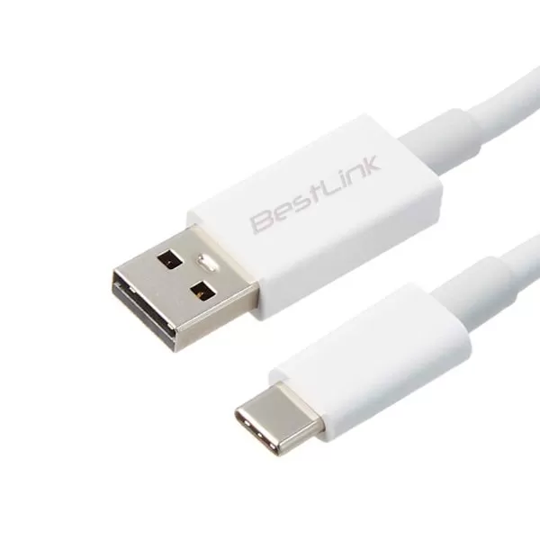 Cable de carga rapida USB C 2.4 Amp, 2 metros - Imagen 2