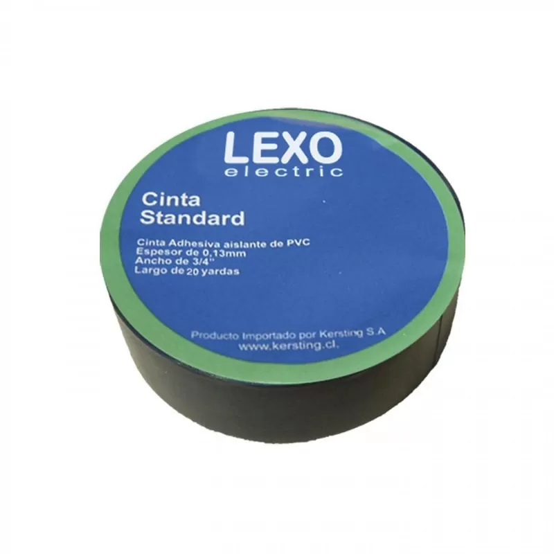 Cinta aislante PVC 20 Mts (Negra, Roja y Verde) LEXO