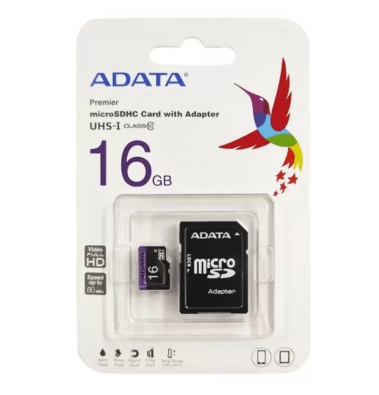 MEMORIA MICRO SD 16GB, clase 10 | ADATA