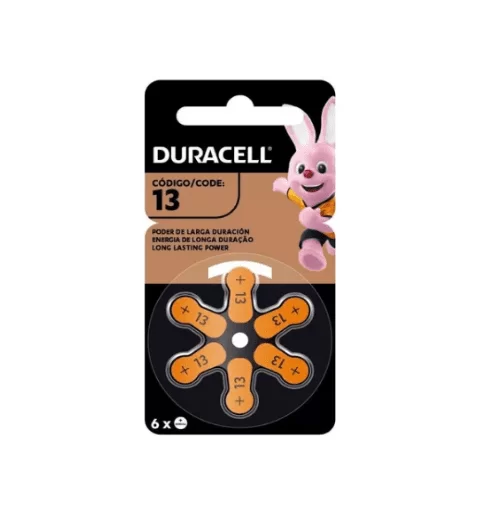 Pilas Duracell Audiológicas N°13 (6 und)