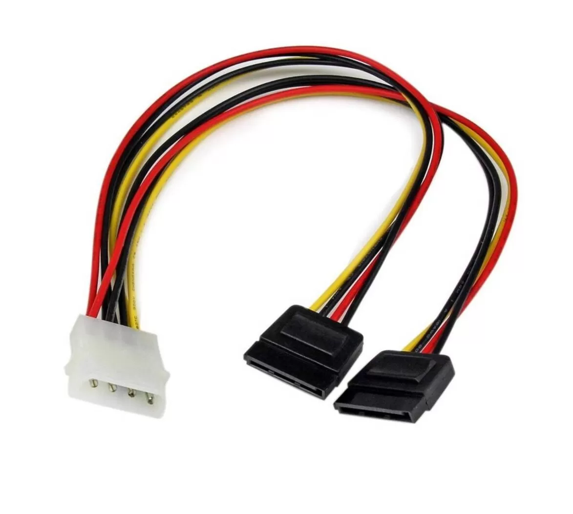 Cable poder splitter 1 IDE a 2 SATA Molex