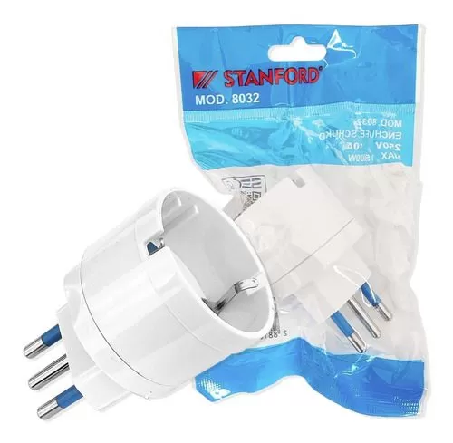 Adaptador Enchufe Schuko 220v certificado | Stanford