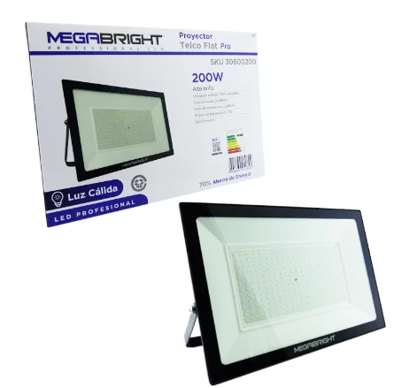 Foco LED 200W Megabright Luz Fria, Certificado SEC - Imagen 2