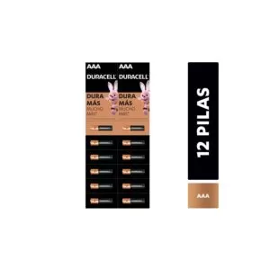 Pilas Duracell AAA  set X12