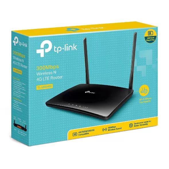 Router TL-MR6400 4G LTE Inalámbrico N a 300Mbps