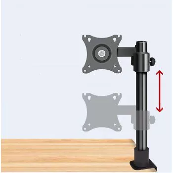 Soporte Monitor de mesa con Pinza + Inclinación  14" A 27"