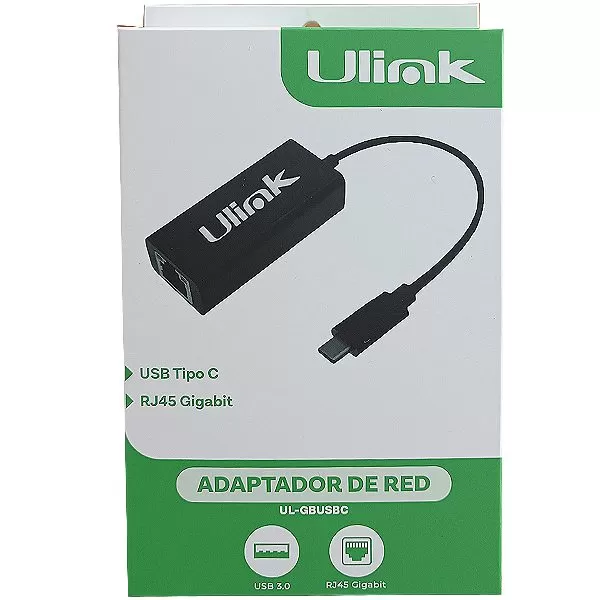 Adaptador USB C a Red Rj45 Gigabit UL-GBUSBC | Ulink - Imagen 2