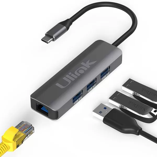 HUB Adaptador multipuerto USB C [4 en 1] UL-ADC403G | Ulink - Imagen 2