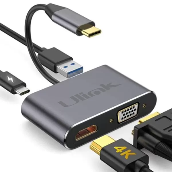 HUB Adaptador multipuerto USB C [4 en 1] UL-ADC404V | Ulink - Imagen 3