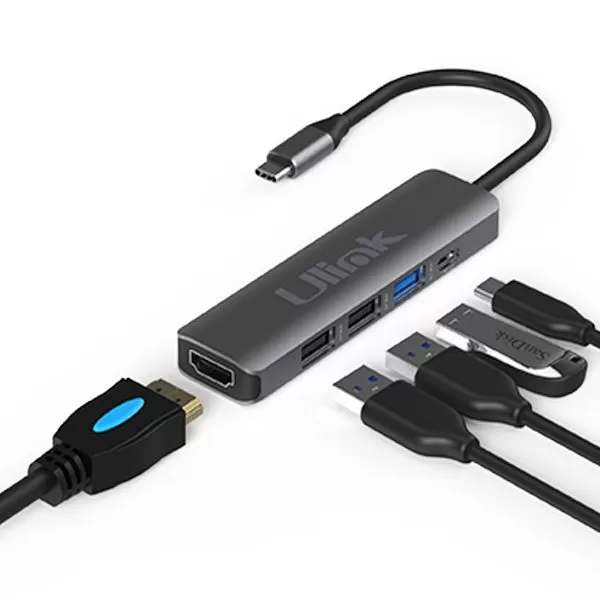 HUB Adaptador multipuerto USB C [5 en 1] UL-ADC502 | Ulink - Imagen 2