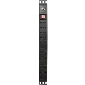 Zapatilla Eléctrica (PDU) 19" con 12 Módulos nacionales | Trimerx