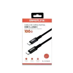 Cable USB tipo C - C, 100W, 1,2 mt / BL-CHCB410 | Bestlink