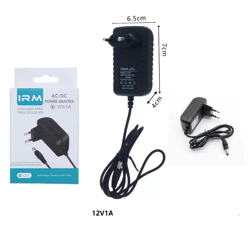 Fuente de poder (Cargador) 12V 1A