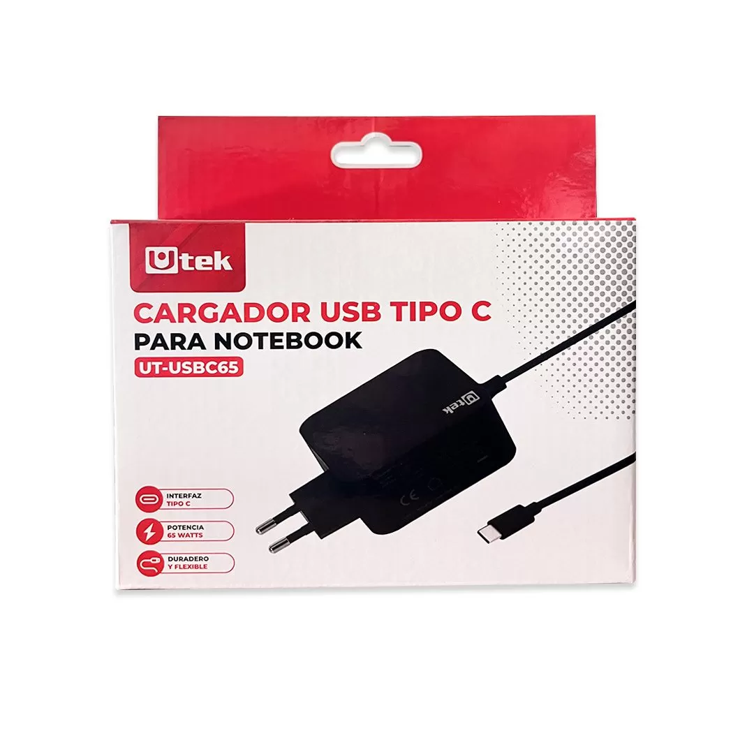 Cargador USB C de 65W Notebook / UT-USBC65